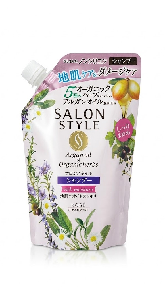 Kose - Salon Style Argan Oil & Organic Herbs Conditioner Rich Moisture