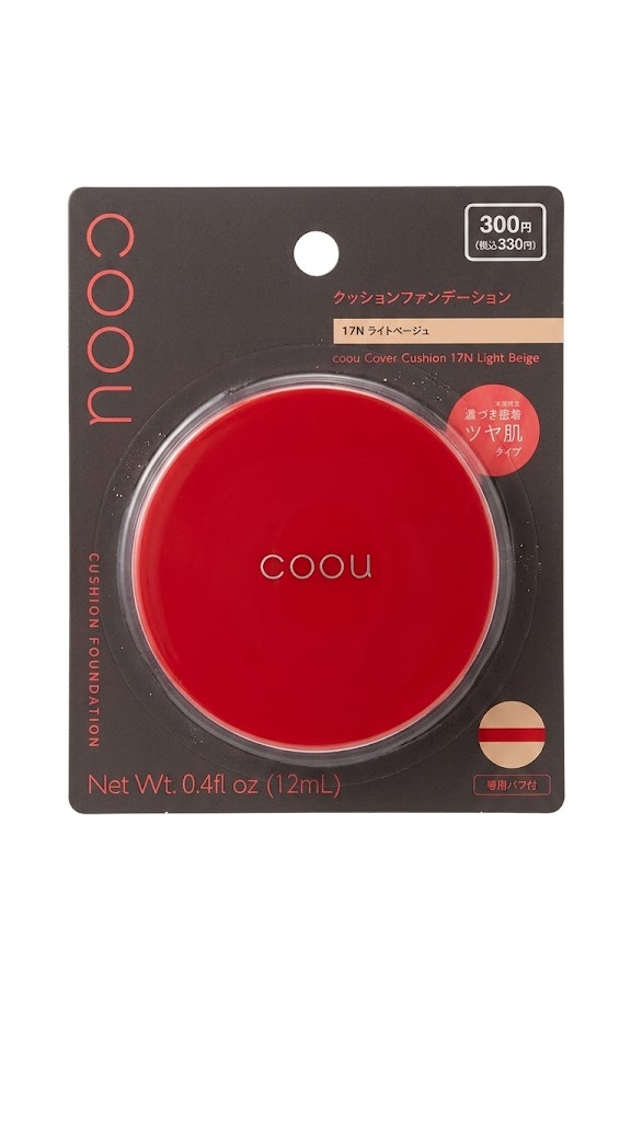 Daiso Coou Cover Cushion foundation