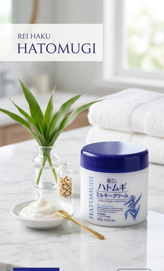 Hatomugi Coix Seed Extract Milky Body Cream - Image 2
