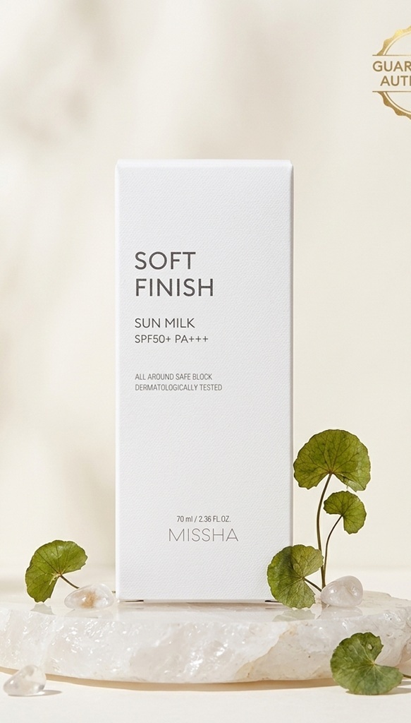 Missha All Around Safe Block Soft Finish Sun Milk SPF50+ PA+++