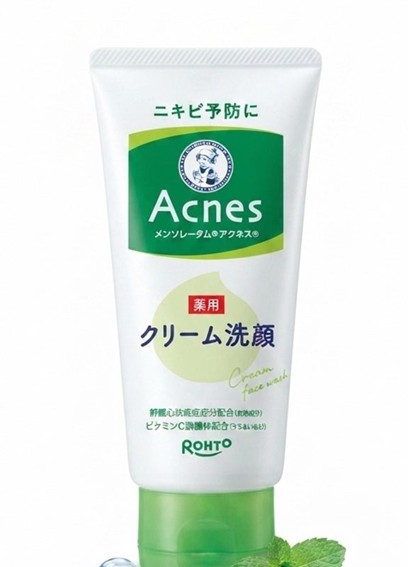 Rohto Mentholatum Acnes Medicated Cream Face Wash