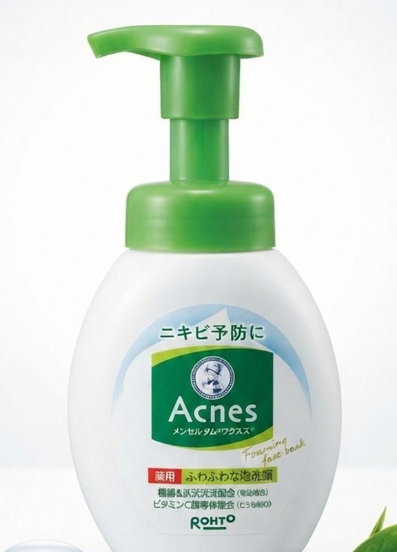 Rohto Mentholatum Acnes Medicated Fluffy Foam Face Wash