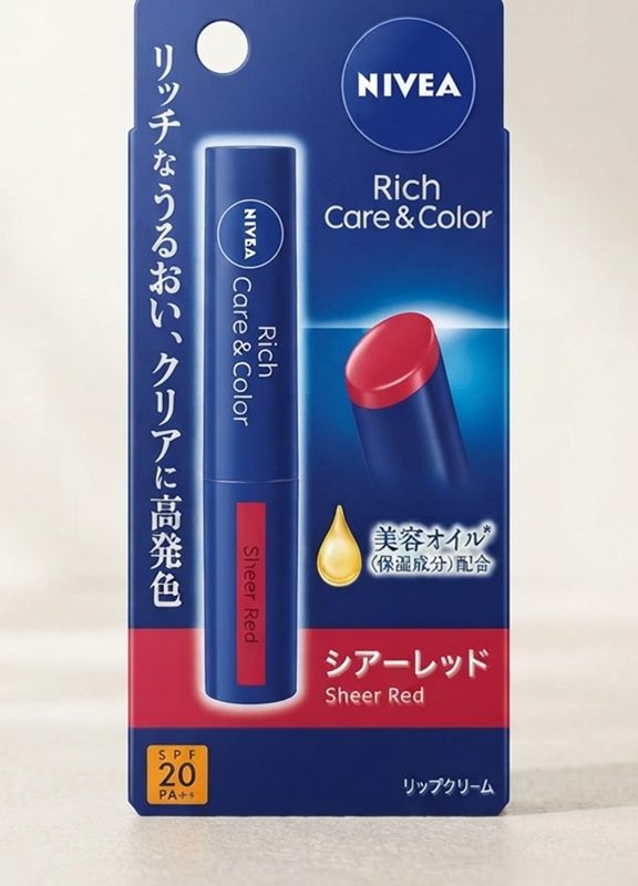 Nivea Rich Care & Color Lip Balm (Sheer Red)