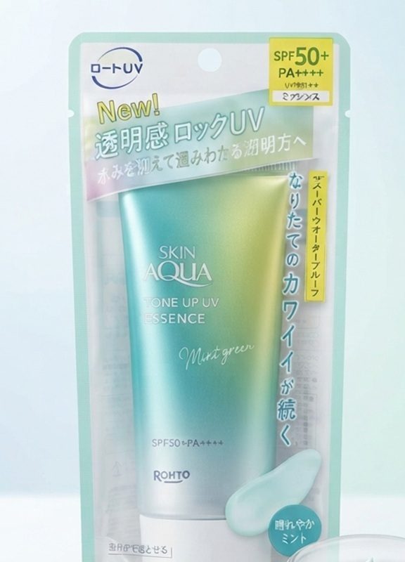 Rohto Skin Aqua Tone Up UV Essence (Mint Green)