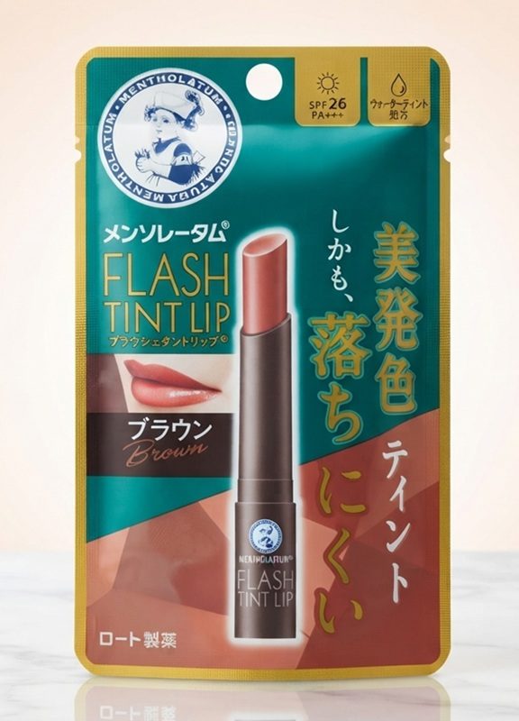Rohto Mentholatum Flash Tint Lip Balm (Brown Shade)