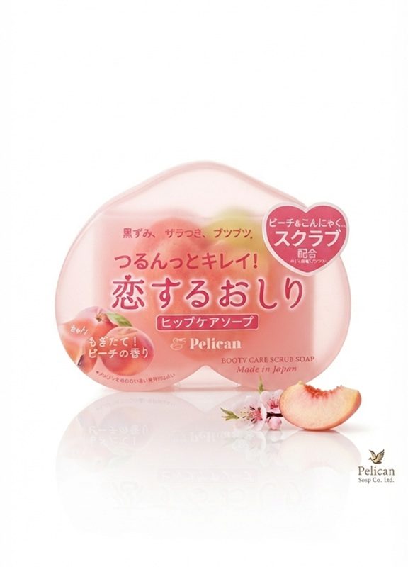 Pelican Booty Care Scrub Soap (Koisuru Oshiri Hip Care Soap),80g